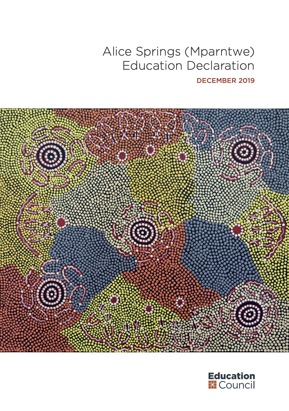 Alice Springs education declaration artwork representing national commitment to equity excellence and culturally inclusive education in Australian schools